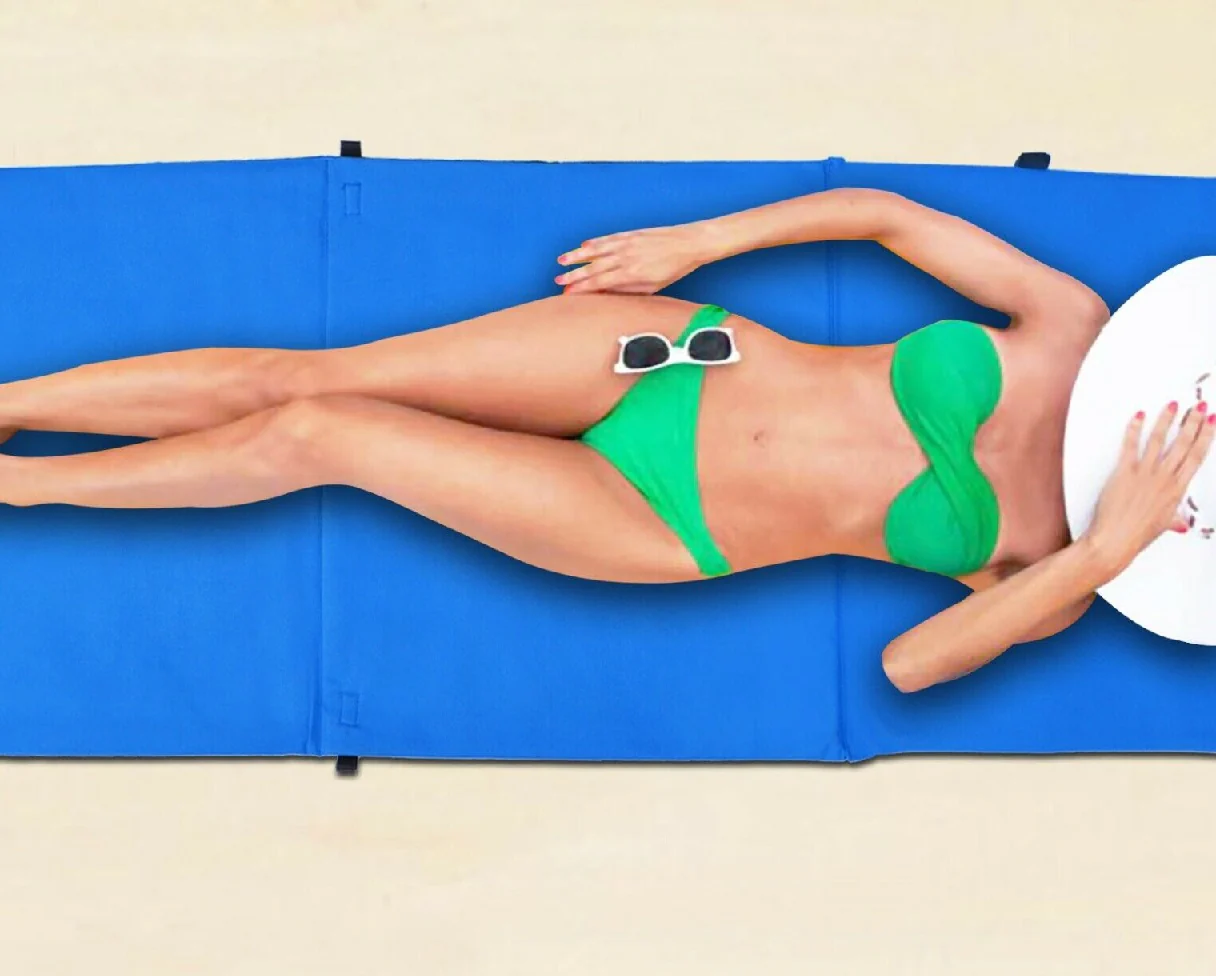 Stuoia Lettino Spiaggia 2pz Spiaggina Mare Prendi Sole Pieghevole Colori Misti - immagine 4