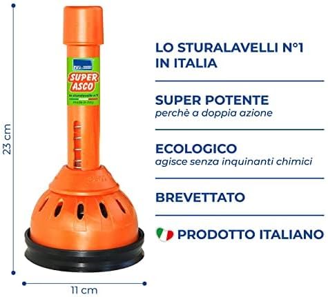 Sturalavello Super Asco a Molla Brevettato Made in Italy Manico Snodabile H 23.5 - immagine 7