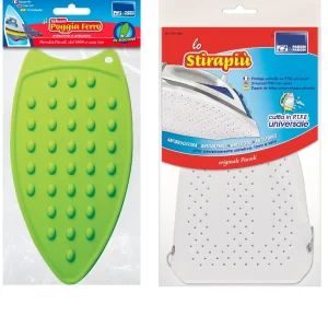 Kit 2pz Poggia Ferro Silicone + Soletta di Protezione Antiaderente con Molla