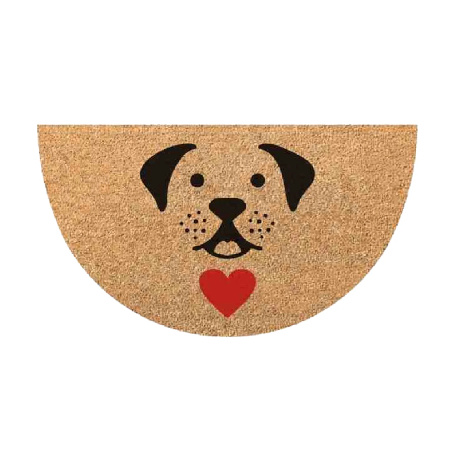 Zerbino in Cocco 36x68cm Fondo in Gomma 1.6cm Decoro Cane Antiscivolo - immagine 4