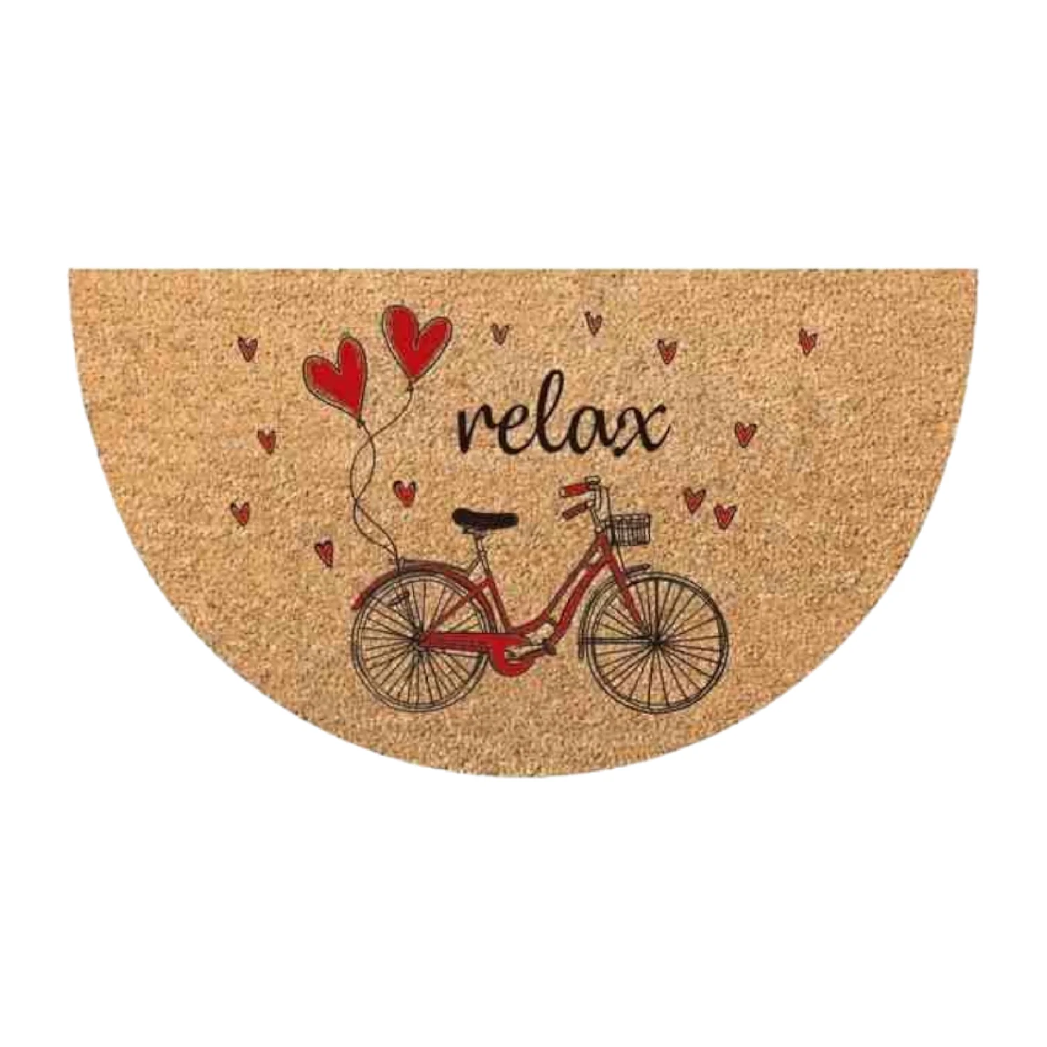 Zerbino in Cocco 38x68cm Fondo in Gomma 1.6cm Decoro Relax Antiscivolo - immagine 3