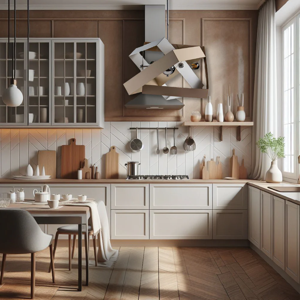 Lampadario Sospensione Metallo Verniciato Molly 3 Luci E27 Bianco/Tortora - immagine 5