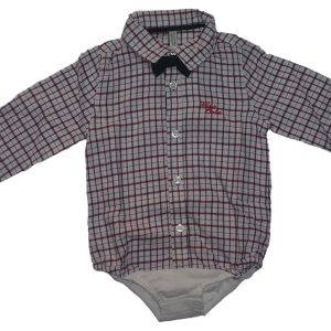 CAMICIA BIMBO BODY SCOZZESE CON PAPILLON BIRBA 0-36M ART.70002