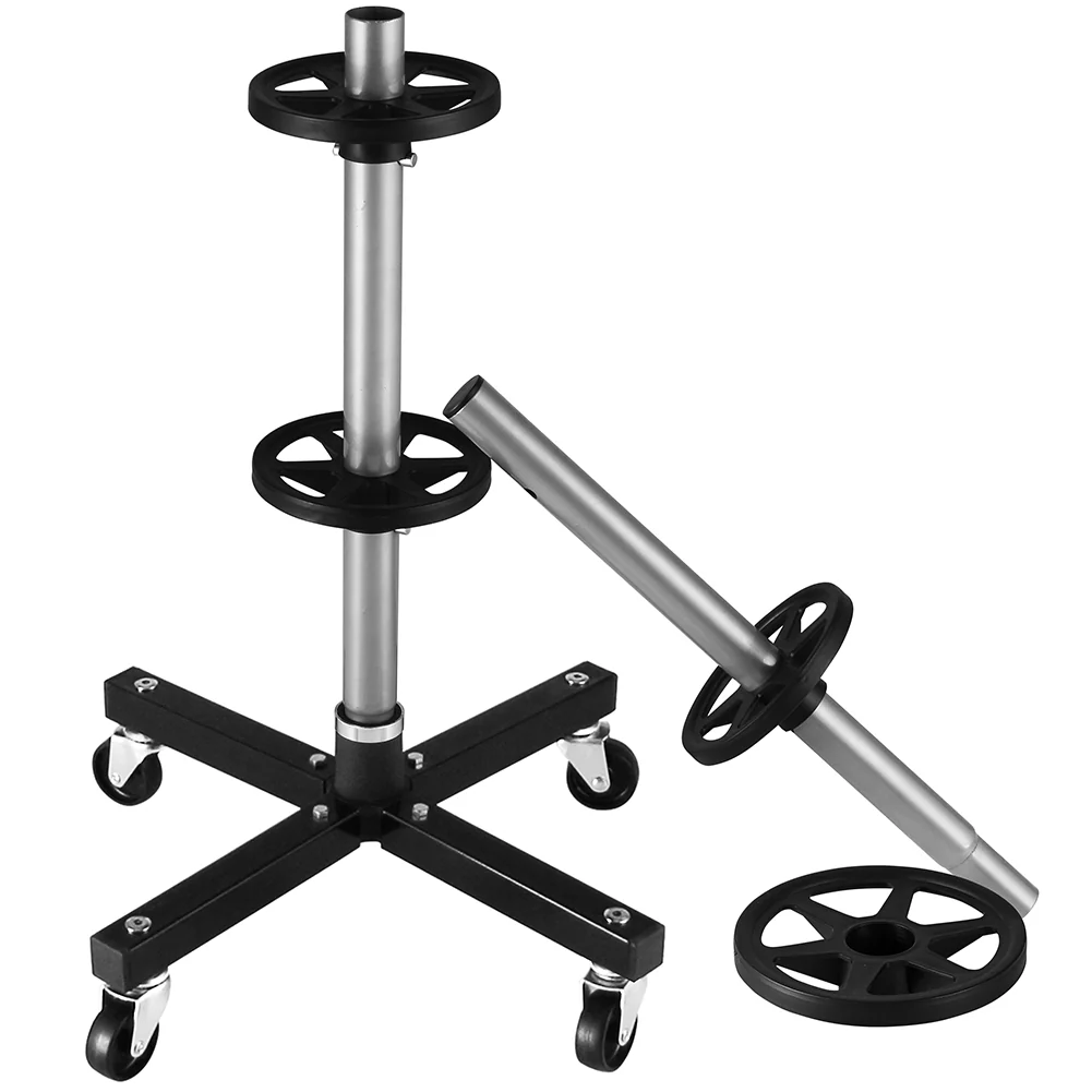 Albero Porta Pneumatici Salvaspazio con Ruote in Ferro per 4 Ruote Auto - immagine 5