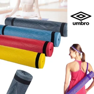 kit 4pz Tappetino Umbro Fitness Yoga Antiscivolo 175 x 60 cm Ideale x Palestra