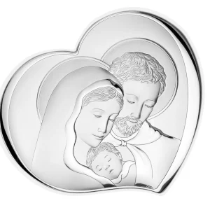 pannello sacro “Sacra Famiglia” oro retro legno