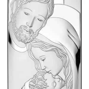 pannello “Sacra Famiglia” retro legno – 15×21 cm