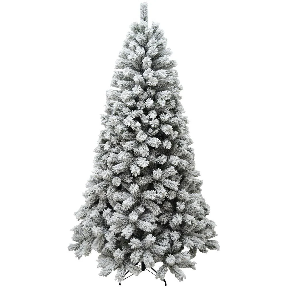 Albero Di Natale Innevato 180cm 655 Rami Realistico Super Folto base 94cm - immagine 2