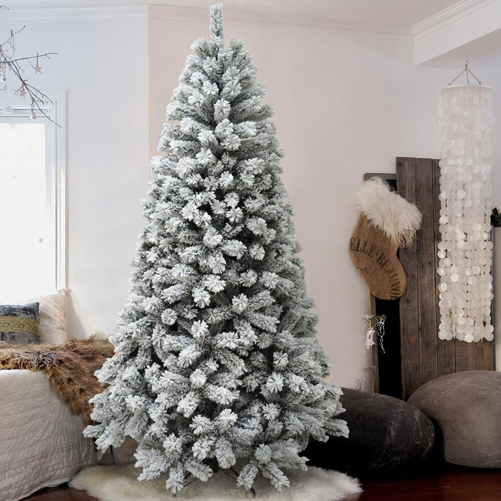 Albero Di Natale Innevato 180cm 655 Rami Realistico Super Folto base 94cm - immagine 5