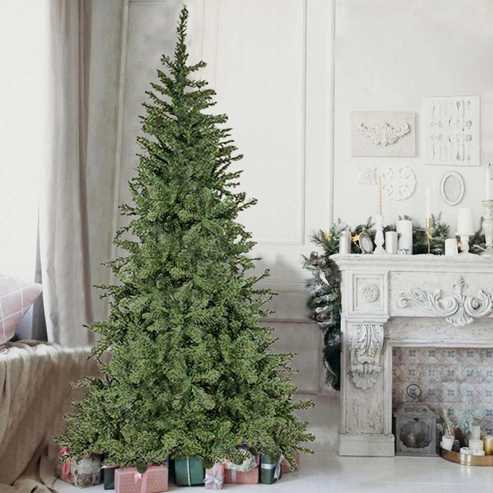 Albero di Natale Verde 210cm 1037 Rami Effetto realistico Decorazione Natalizia - immagine 5
