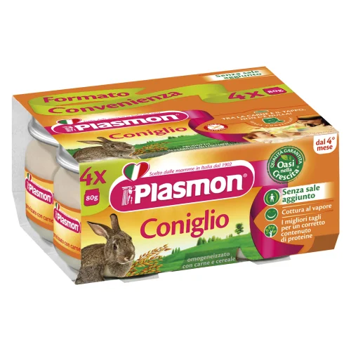 PLASMON OMO CONIGLIO 4X80G - immagine 2