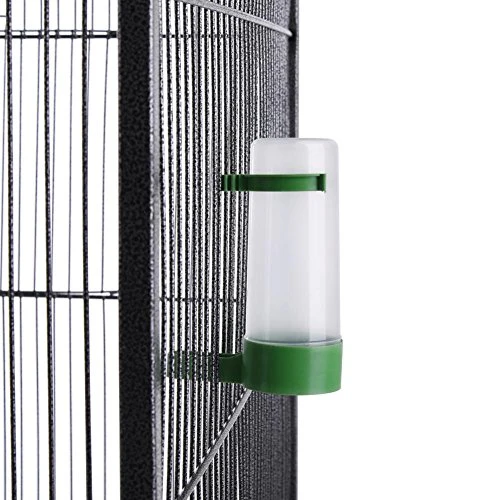 Voliera Gabbia Grande Pappagalli Canarini Parrocchetti con 4Ruote H150cm Metallo - immagine 4