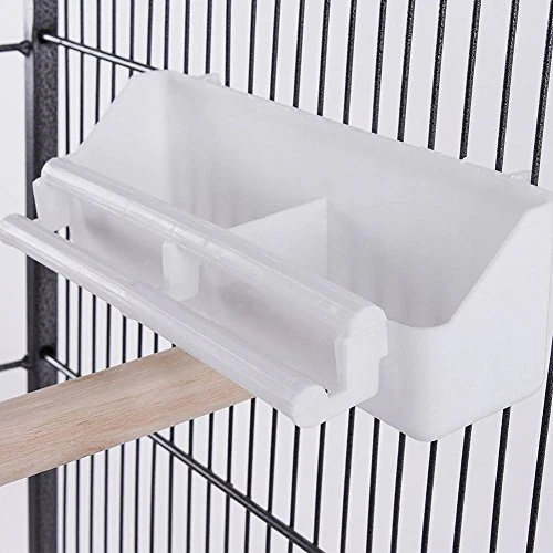 Voliera Gabbia Grande Pappagalli Canarini Parrocchetti con 4Ruote H150cm Metallo - immagine 7