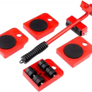 Kit Sposta Mobili con Ruote Sollevatore fino a 600kg Sposta e Solleva Mobili