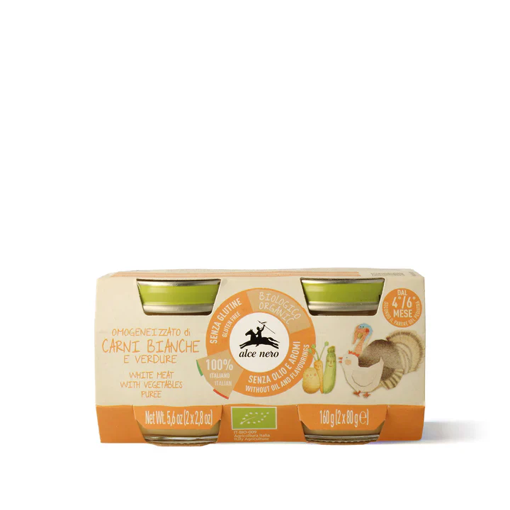 ALCE NERO OMO CARNI BIANCHE 2X80G
