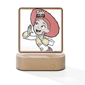 Lampada base in legno e plexi decorato Jessy Toy Story – 14,5x18cm