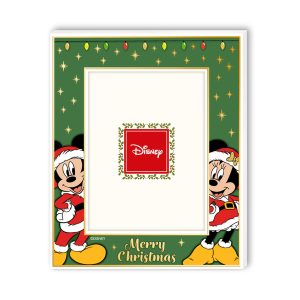 Portafoto con dettagli in argento Disney Natale Topolino e Minnie – 13x18cm