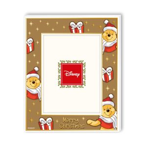 Portafoto con dettagli in argento Disney Natale Winnie The Pooh – 13x18cm
