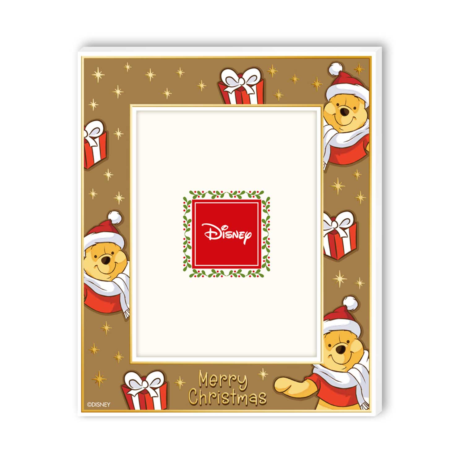 Portafoto con dettagli in argento Disney Natale Winnie The Pooh – 13x18cm - immagine 2