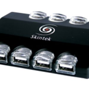 HUB USB 7 PORTE ALIMENTATO SKINTEK BLK