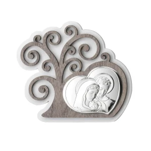 pannellino laserato albero della vita Sacra Famiglia