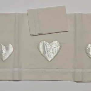 LENZUOLO E FEDERA CESTA ARTIGIANALE PANNA