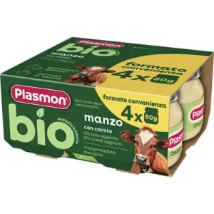 PLASMON OMO BIO MANZO 4X80G