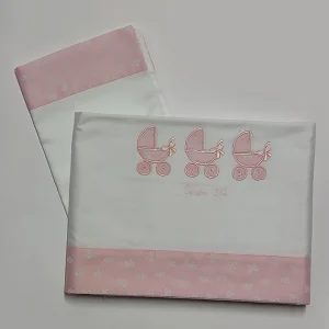 LENZUOLO E FEDERA CESTA ART.NWFLE537 ROSA