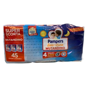 PAMPERS SOLE E LUNA MUTANDINO MEGA SCORTA X2PZ