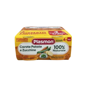 PLASMON OMO CAROTE,PATATE E ZUCCHINE 4X80G