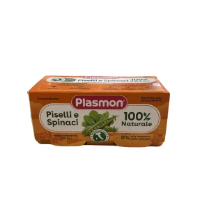 PLASMON OMO PISELLI E SPINACI 2X80G