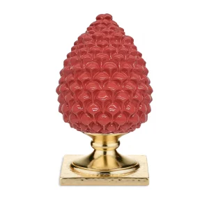 Pigna rossa base oro