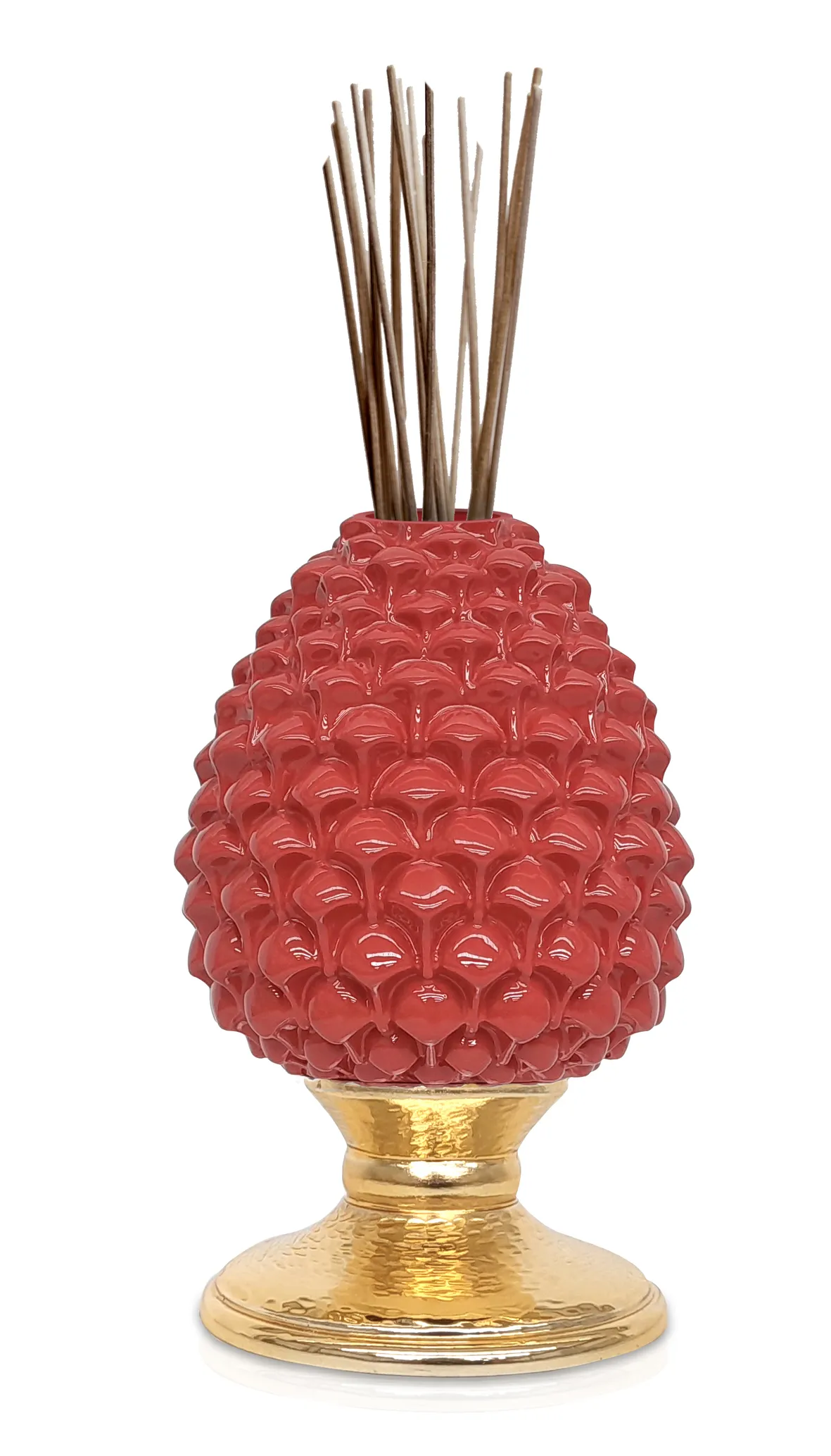 Pigna rossa base oro profumat. - immagine 2