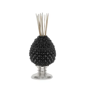 Pigna nera base argento profumat.