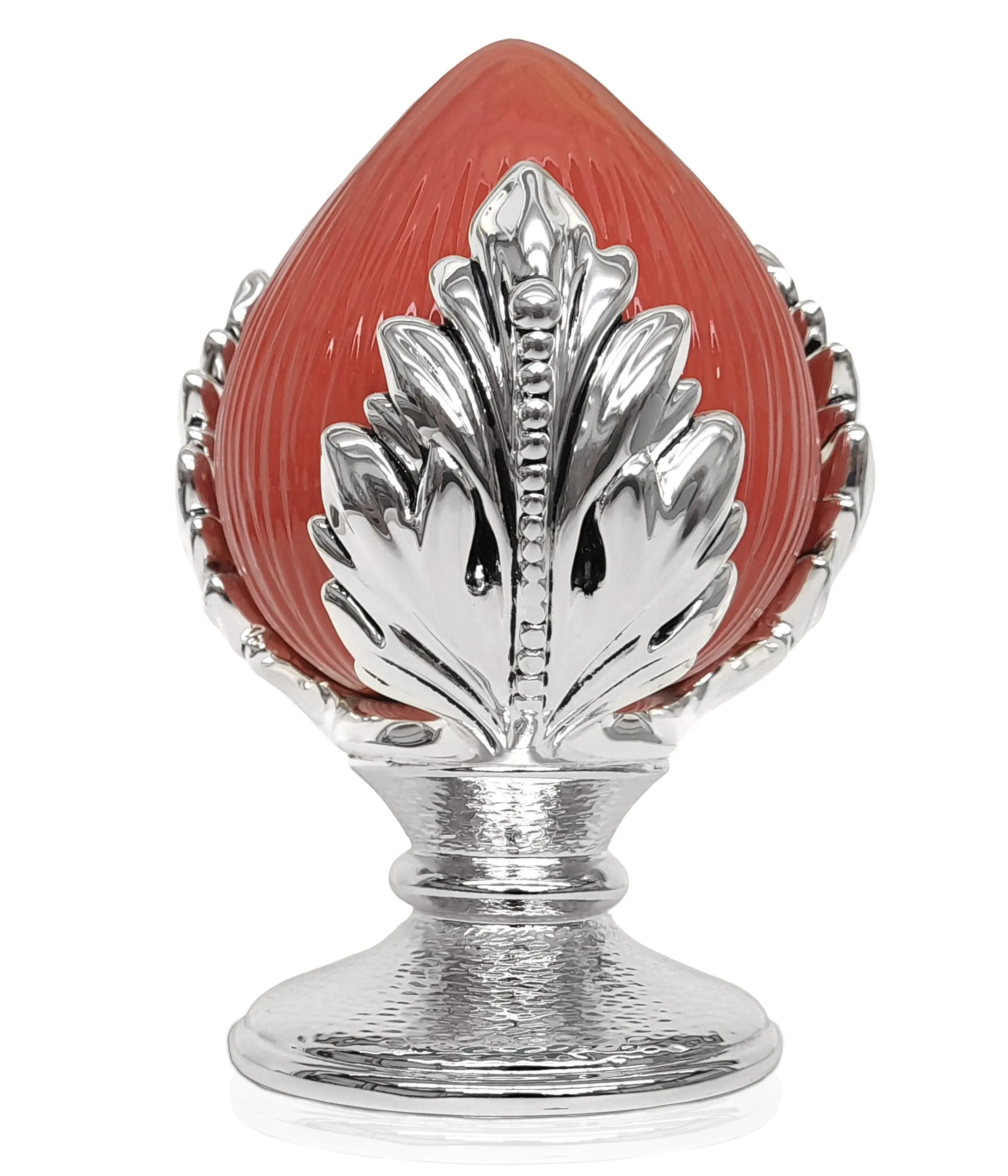 Pomo rosso base argento - immagine 2