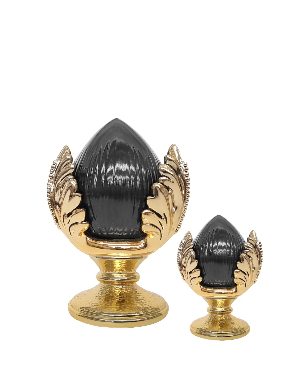 Pomo nero base oro - immagine 2