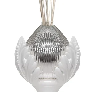 Pomo profum.argento base bianca