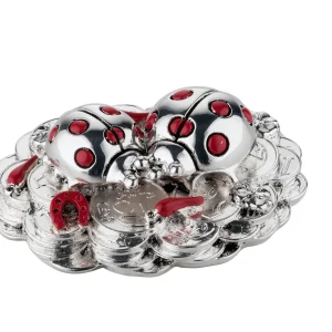 coccinelle con monete rosso