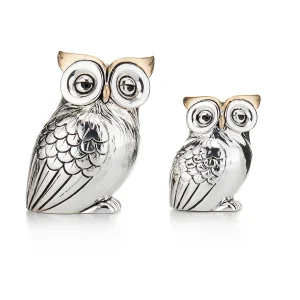 gufetto piccolo con smalto oro