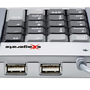 TASTIERINO NUMERICO USB HAMLET XKPADU+HUB USB 2 PORTE HAMLET
