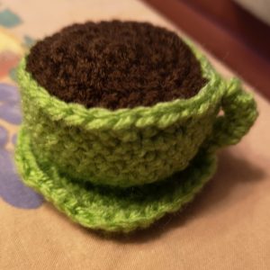 Tazzina di caffè con piattino