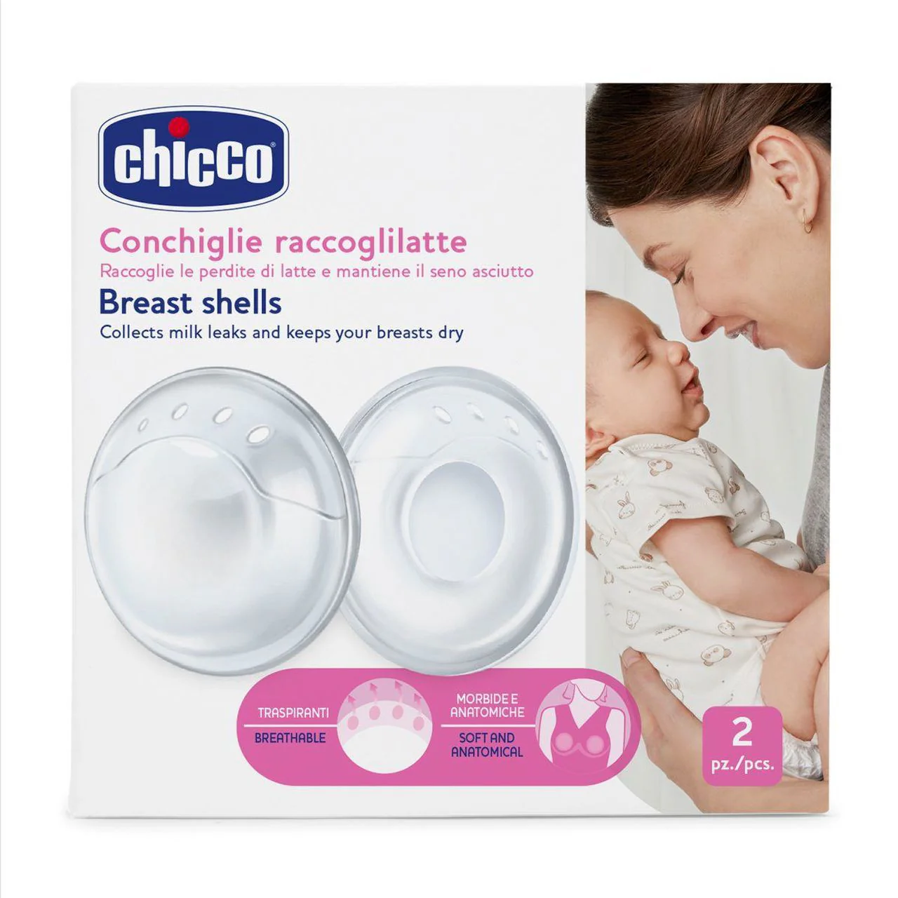 CHICCO CONCHIGLIE RACCOGLI LATTE 2PZ - immagine 2
