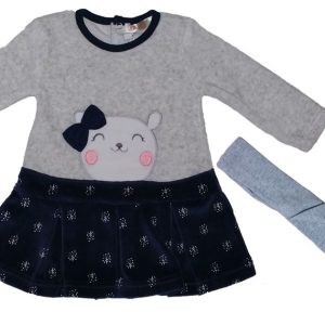 VESTITO PIÚ COLLANT BIMBA BABYBOL 28120 ETÀ 3-12 MESI
